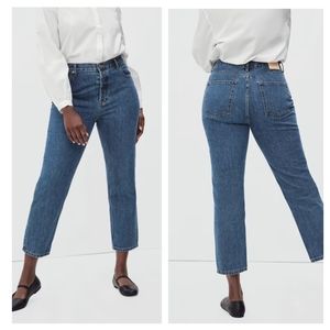 EVERLANE The Curvy 90s Cheeky Jean Size 24 Ankle Button-Fly